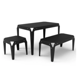 Juego living exterior simple